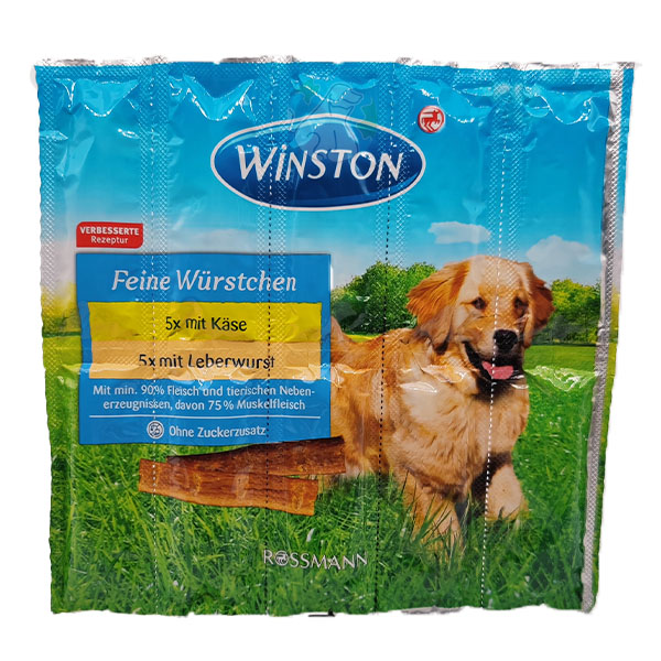 تشویقی مدادی سگ مینی طعم جگر و پنیر 10عددی winston